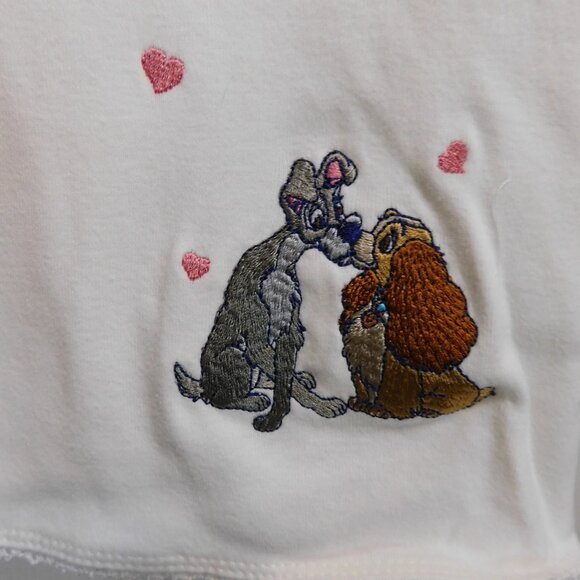 Vintage NWT Disney Lady & Tramp Pajamas Sz L - Picture 4 of 5